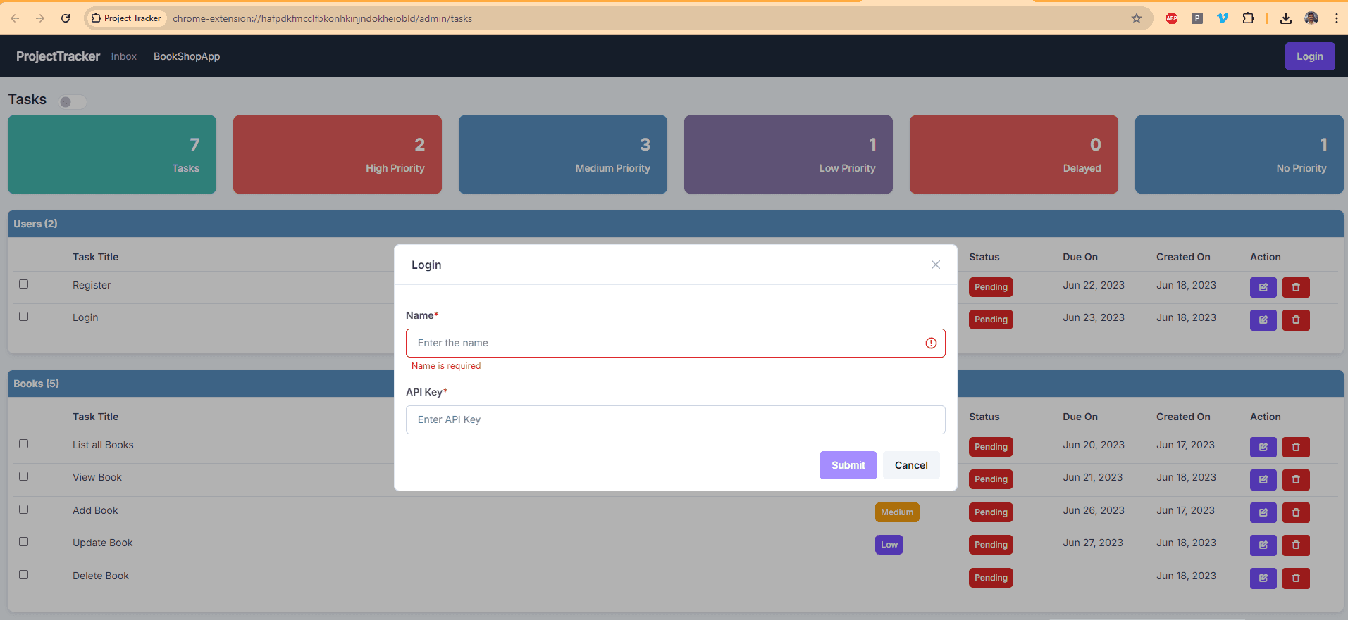 Login