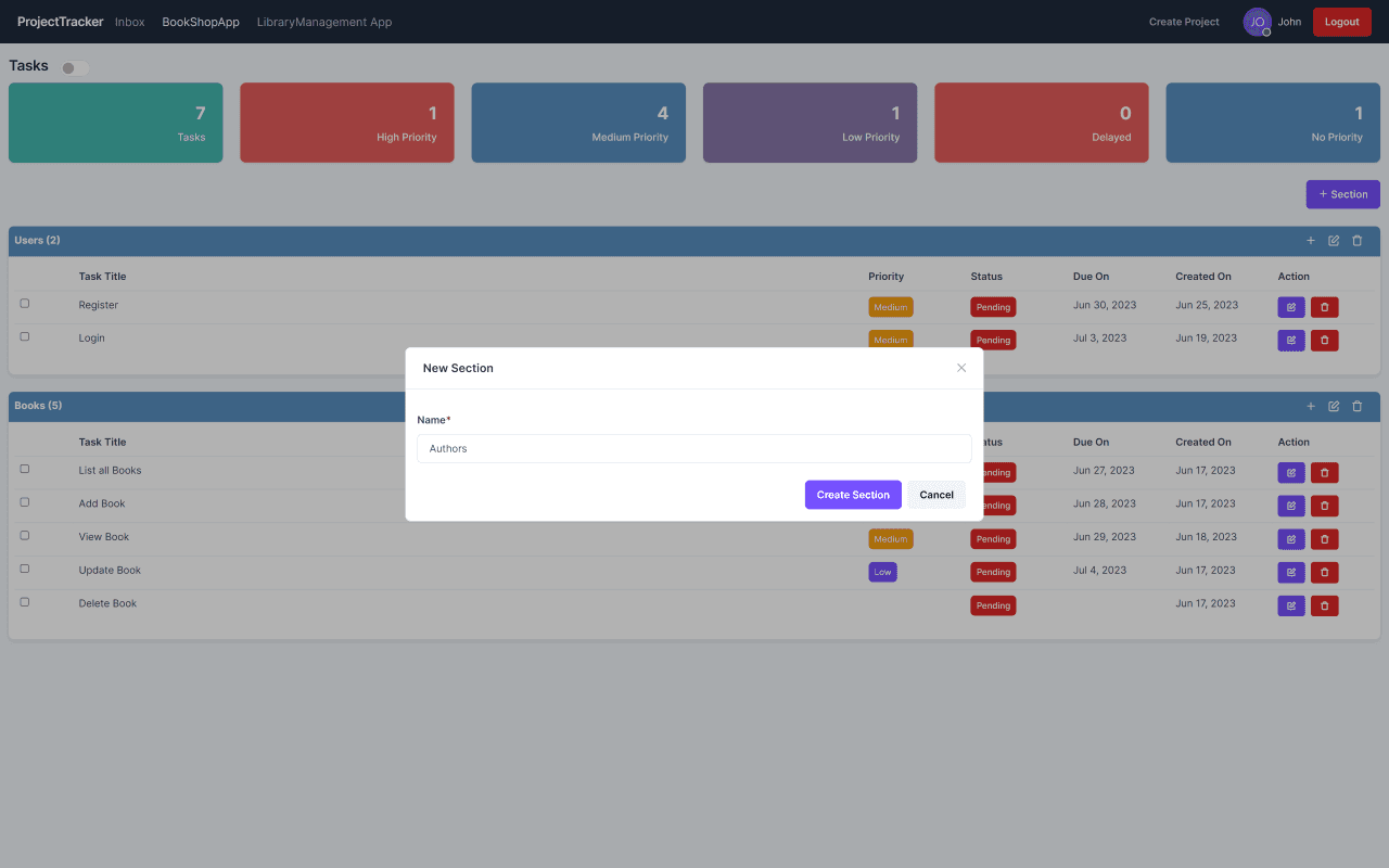 Create Section